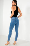 Daphne Mid Blue Push up Skinny Jeans