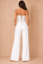 Dawn White Lace Corset Top