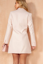 Deborah Baby Pink Wrap Blazer Dress