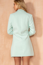 Deborah Mint Wrap Blazer Dress