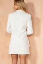 Deborah White Wrap Blazer Dress