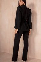 Dervla Black Belted Blazer