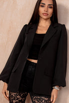 Dervla Black Belted Blazer