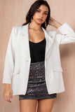 Dezie Cream Oversized Blazer