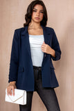 Dezie Navy Oversized Blazer