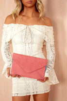 Diana Pink Suedette Detachable Chain Bag