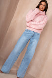 Dina Pink Chunky Knit Jumper