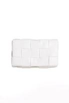 Dixie White Woven Cross Body Bag