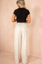 Donata Black Ribbed T-Shirt