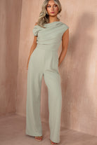 Donna Sage One Shoulder Jumpsuit