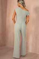 Donna Sage One Shoulder Jumpsuit
