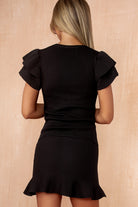 Dorine Black Fine Knit Co Ord
