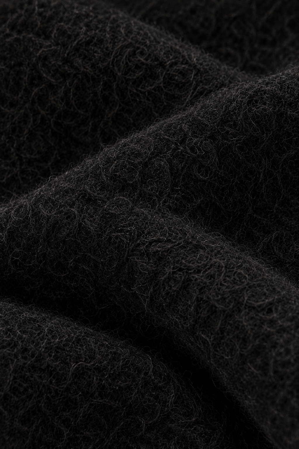 Doris Black Wool Double Breasted Coat