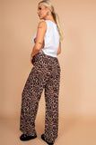 Dulcie Leopard Print Wide Leg Trousers