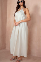 Eileen Stone Oversized One Shoulder Maxi Dress