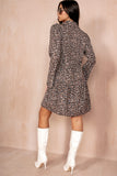 Elma Leopard Print Smock Dress