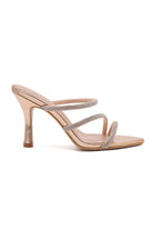 Eloise Gold Diamante Heeled Mule