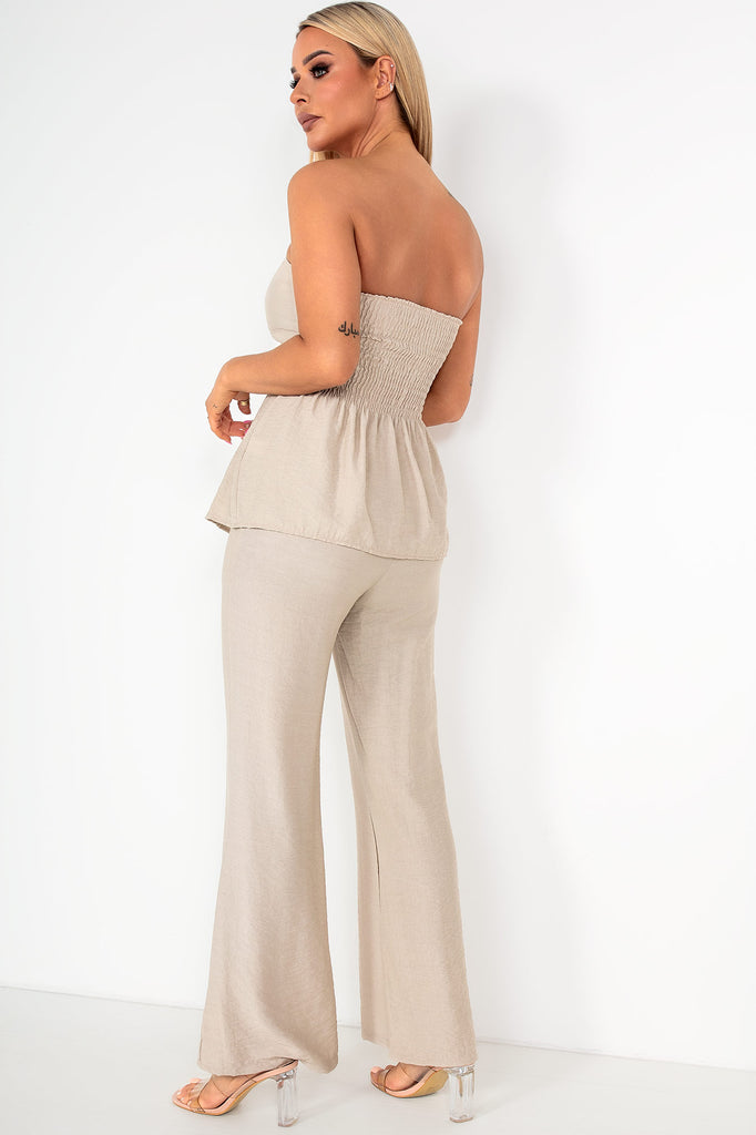 Emalee Taupe Linen Co Ord