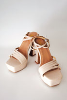 Emilia Nude Strappy Platform Heels