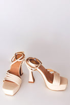 Emilia Nude Strappy Platform Heels