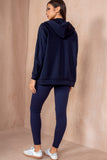 Emryn Navy Zip Up Hoodie