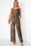 Ensley Leopard Print Belted Jumpsuit