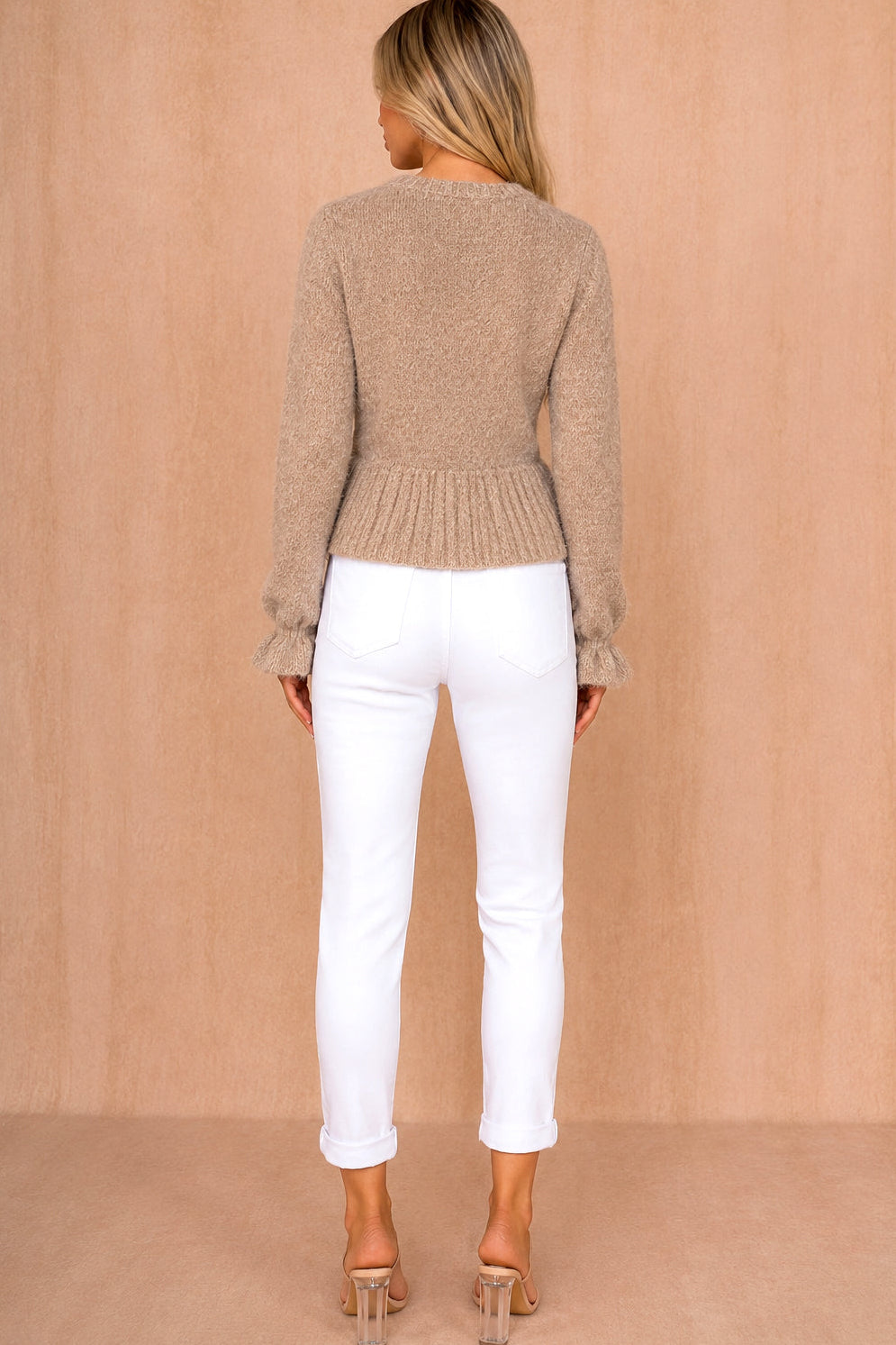 Evelyn White Mom Jeans