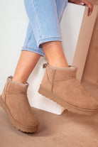 Farah Camel Faux Fur Lined Boots