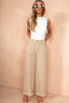 Faryn Stone Wide Leg Jeans