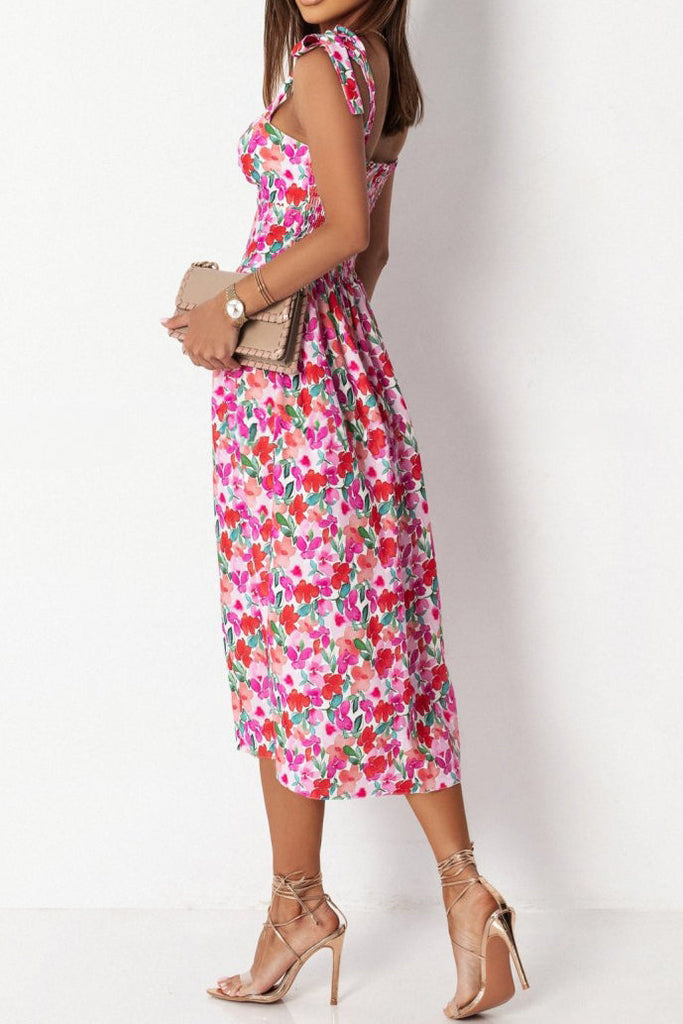 Felicity Red and Pink Floral Dress