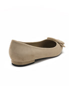 Fern Camel Suedette Buckle Flat Shoe