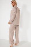Fern Taupe Linen Trousers