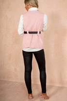 Finlee Pink 2 in 1 Belted Knit Shirt