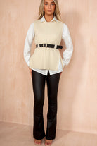 Finlee Stone 2 in 1 Belted Knit Shirt