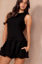 Fiona Black 2 in 1 Puffball Dress
