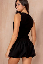 Fiona Black 2 in 1 Puffball Dress