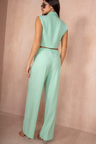 Fionn Mint Cropped Blazer Co-Ord