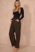 Florella Leopard Print Cargo Jeans