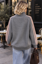 Florencia Grey Knit 'Los Angeles' Half Zip Jumper