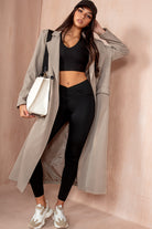 Florencia Taupe Double Breasted Coat