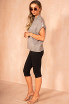 Floris Taupe Knit Sleeveless Jewel Jumper