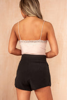 Francie Black Pleated Shorts