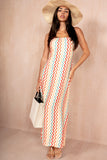 Francine Multi Zig Zag Print Dress