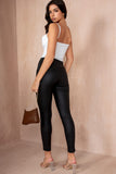 Freda Black Wax Leggings