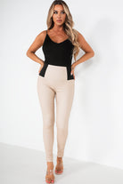 Freda Cream Wax Leggings