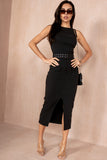 Gabi Black Cargo Dress