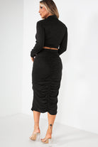 Gabriella Black Diamante Skirt Co Ord