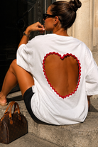 Gayel White Cut Out T-Shirt