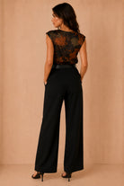 Gemma Multi Floral Print Belted Wide Leg Jumpsuit