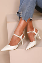 Genesis White Court Heels